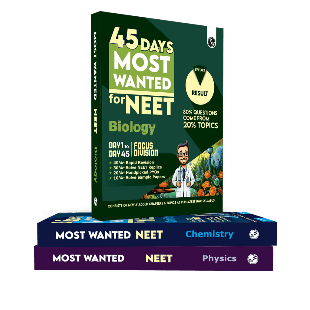 45 Days NEET Most Wanted Biology, Physics, Chemistry, Combo for NEET UG 2025 Chapter wise Revision Based on 80-20 rule with Sample Papers and Handpicked Past Year Questions
