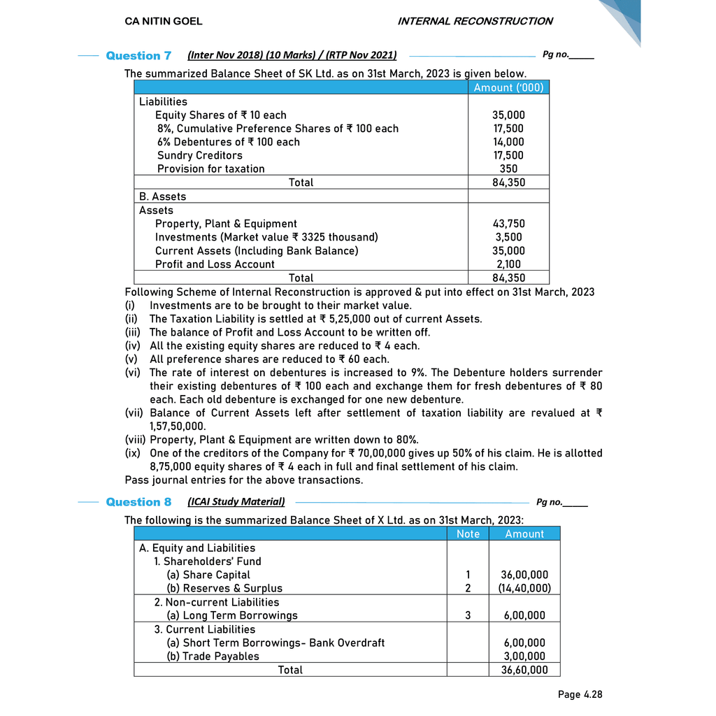 CA Intermediate Group 1 Advanced Accounting - CA Nitin Goel | Covering Theory, Exercise, RTP & MTP and PYQs | Latest Syllabus For May & Sep 2025 Exams | 4th Edition