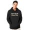 PW "Raaste Badlo" Printed Relaxed Fit Fleece Unisex Hoodie - Black - Medium Size