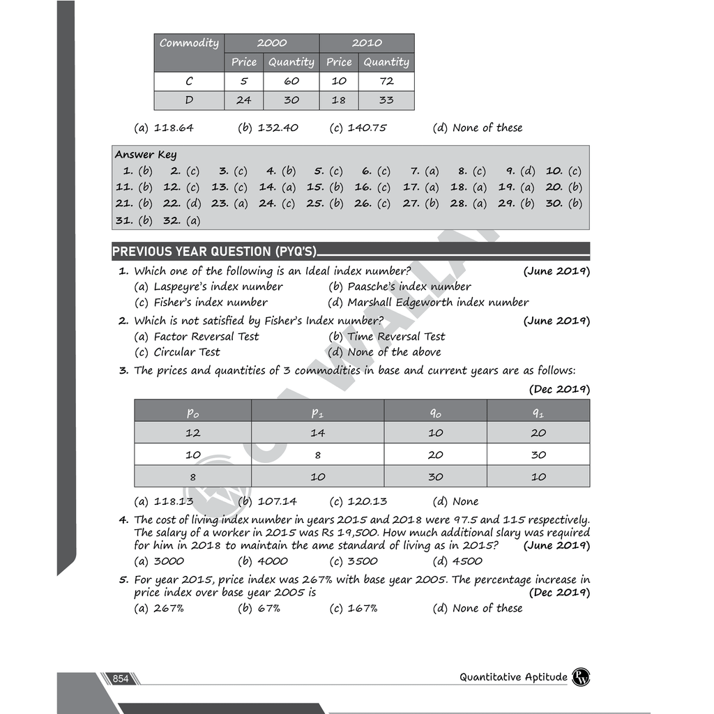 CA Foundation Paper 3 - Quantitative Aptitude 3rd Edition l Including PYQs, MTP, RTP and All Important Questions | Latest Syllabus For 2024 Exams