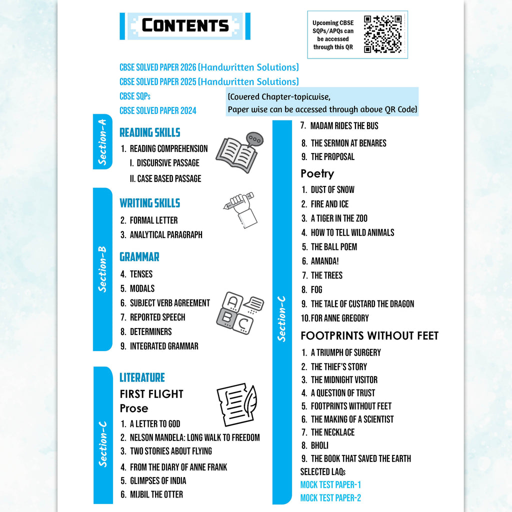 PW CBSE Question & Concept Bank (QCB) Class 10 English Language & Literature Chapter-wise and Topic-wise Solved Questions For 2027 Board Exams with 50% Competency Based Question