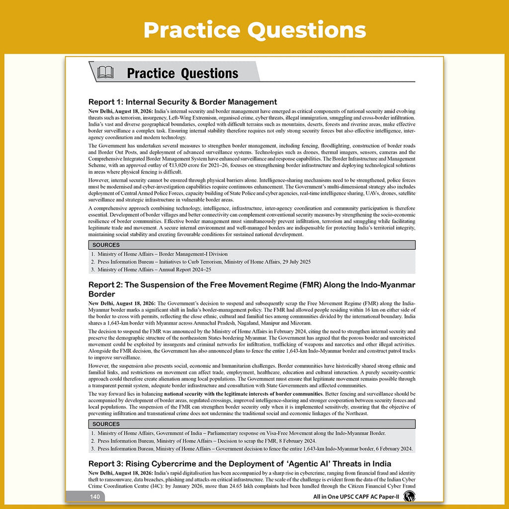 All In One UPSC CAPF AC Central Armed Police Forces Assistant Commandant Paper ll: Descriptive By Lokesh Sir & Harshit Sir For 2027 Exam | General Ability and Intelligence | For BSF, CRPF, CISF, ITBP, SSB