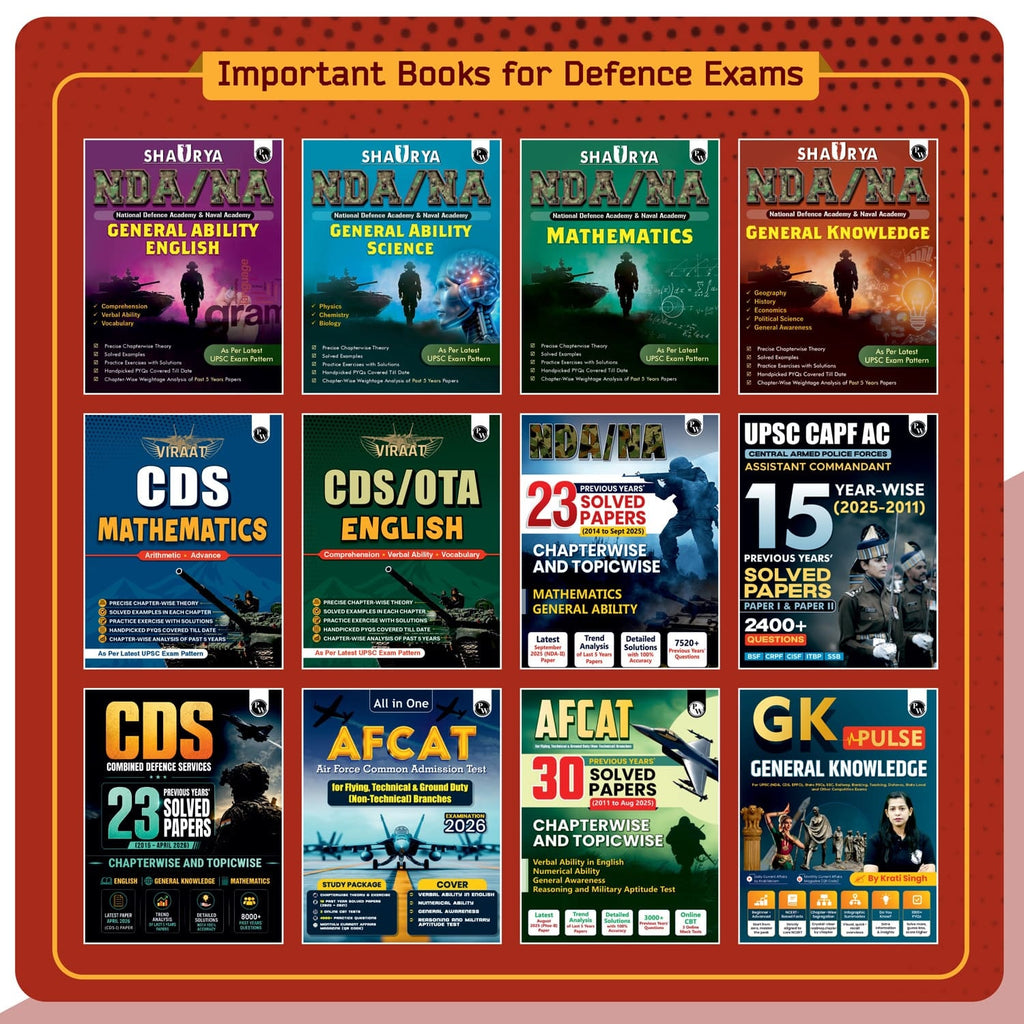 Viraat CDS Book 2026 General Knowledge | PYQ (2026-21) | Latest 2026 Solved Paper | Chapterwise Theory, Solved Examples, Practice Exercises & Past Year Questions