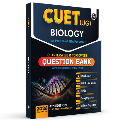 CUET (UG) Biology Chapterwise & Topicwise Question Bank for 2026 Exam | Theory & Exercise with Past Year Questions (2025-2022) PYQ and Mock Tests