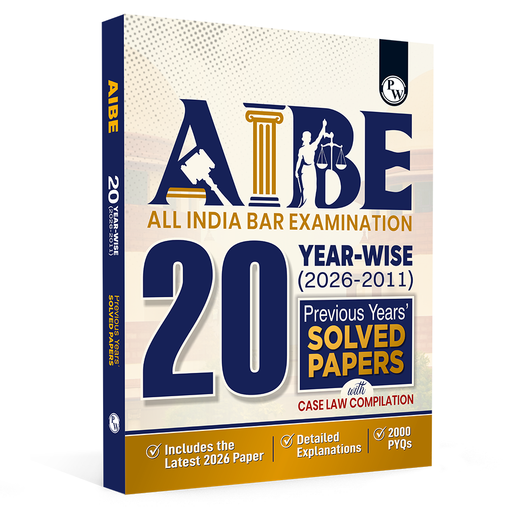 AIBE (All India Bar Examination) 20 Previous Year Solved Papers (2026-2011) With Case Law Compilation | 2000 PYQs with Detailed Explanation Exam 2027 English Edition