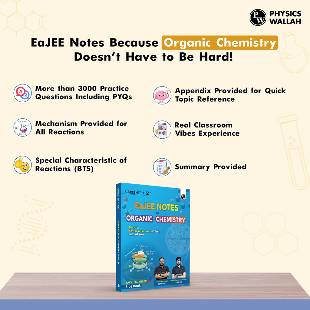EaJEE Handwritten Notes For Organic Chemistry By Rohit Sir & SKC Sir For JEE Main & Advanced | Chapterwise and Topicwise Notes | Handpicked Practice Questions & PYQs