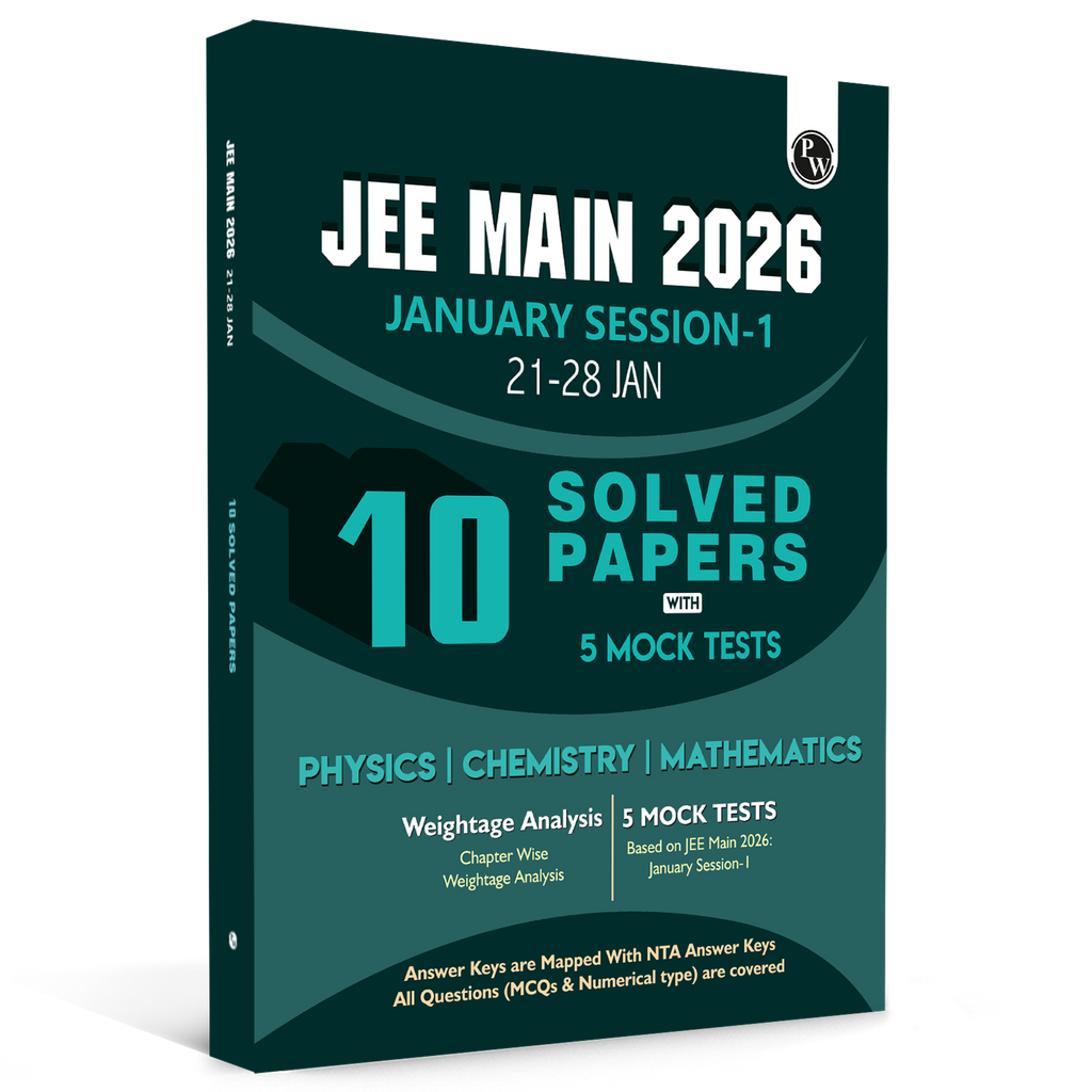 JEE Main 2026 January Session-1 (21-28 Jan) 10 Solved Papers with 5 Mock Tests | Original PYQ Papers of All shifts | Chapter-wise Weightage Analysis for Physics, Chemistry & Maths