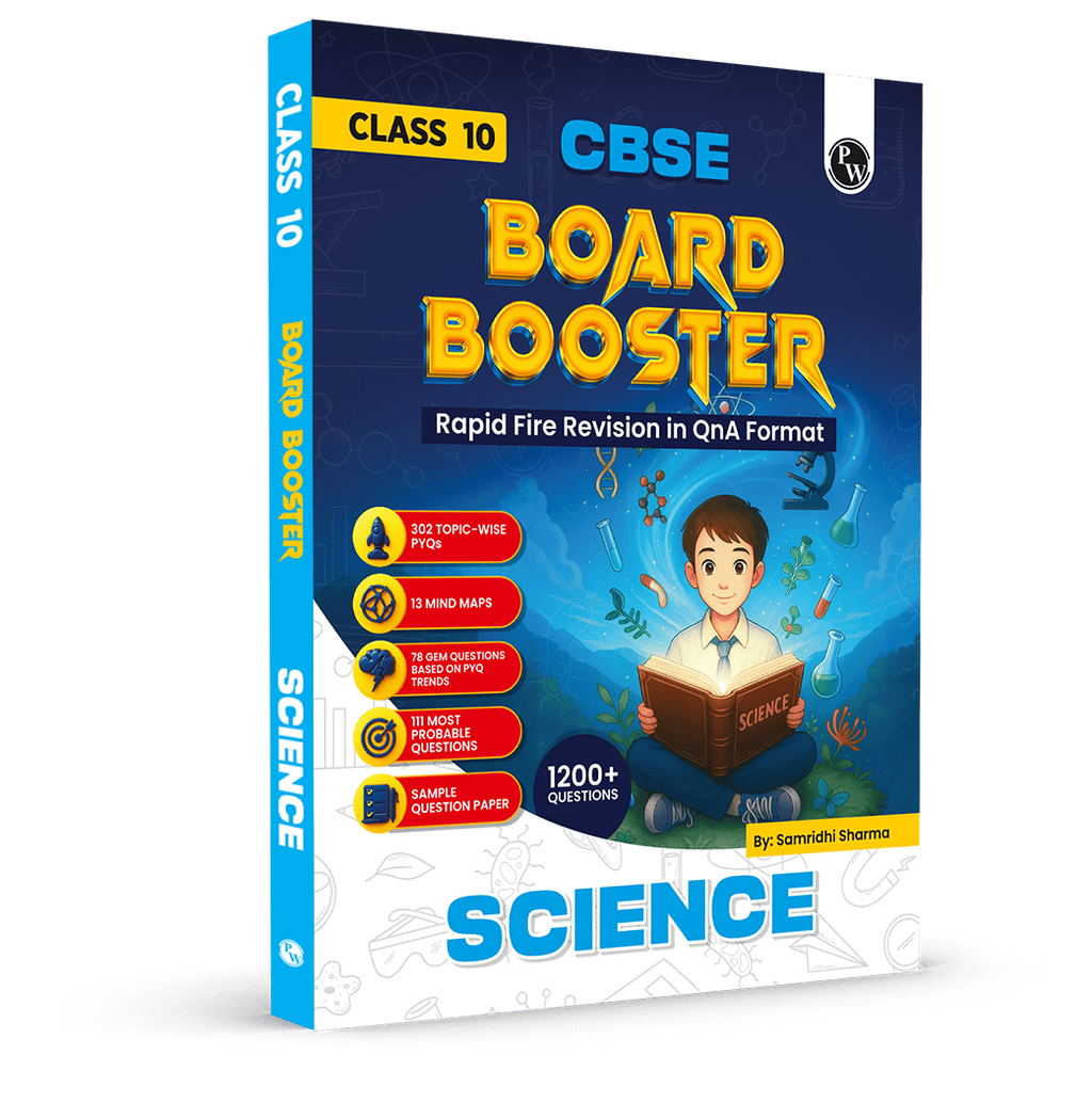 CBSE Class 10 Board Booster Science Question Bank For 2026 Board Exams l 1200+ Questions l Rapid Revision l Topicwise PYQs, Mind Maps, GEM Questions & Most Probable Questions