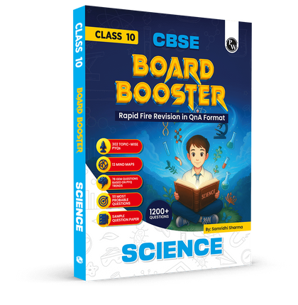 CBSE Class 10 Board Booster Science Question Bank For 2026 Board Exams l 1200+ Questions l Rapid Revision l Topicwise PYQs, Mind Maps, GEM Questions & Most Probable Questions