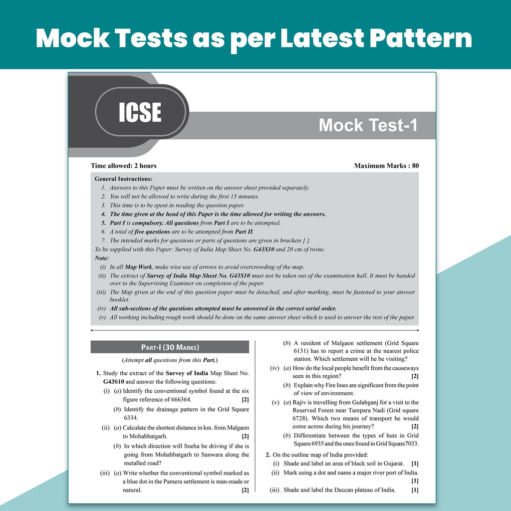 Class 10 ICSE Question & Concept Bank Geography 2027 Chapterwise & Topicwise By Kunal Sir & Sameer Sir | Solved PYQs | 40% Competency & Application Based Practice Questions