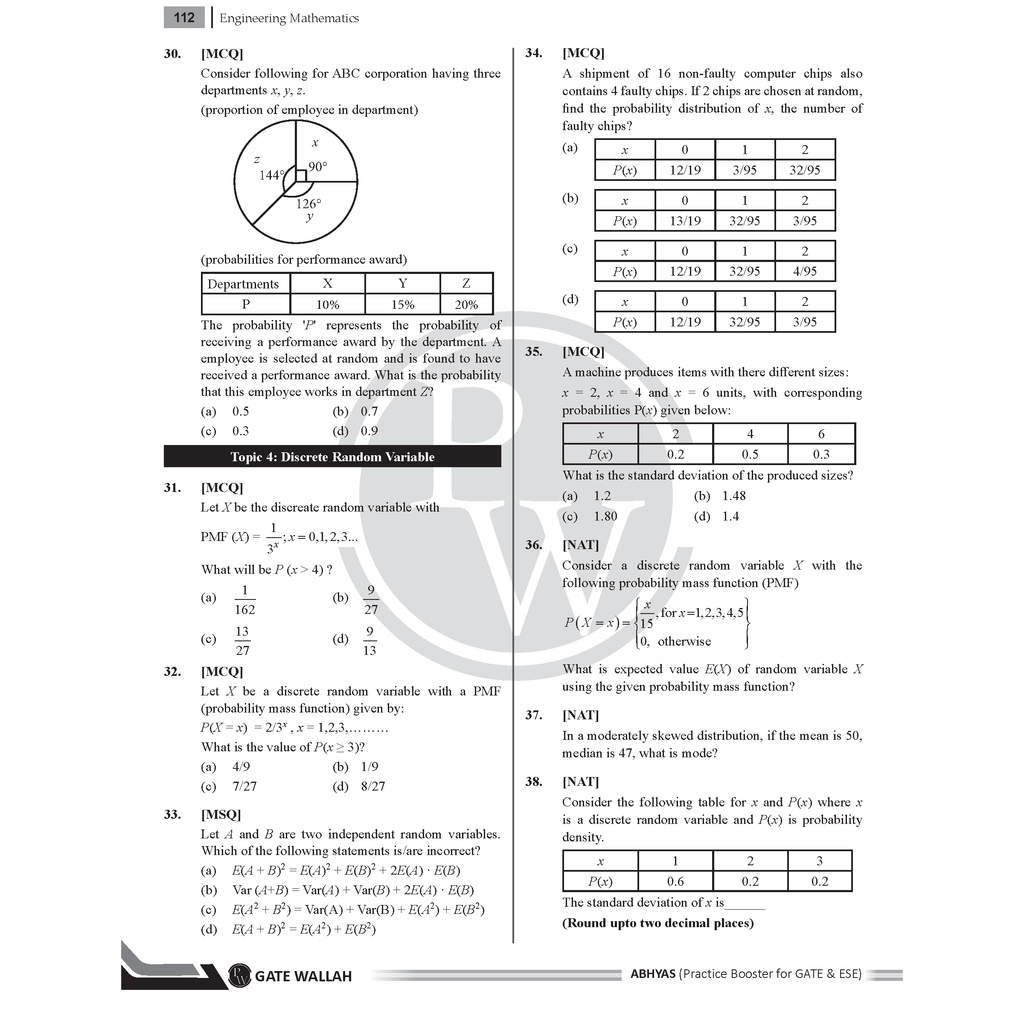 GATE Abhyas Practice Booster For ECE/EE Vol 1, Electronics & Communication Engineering Vol 2 and Engineering Mathematics & General Aptitude Combo Set of 3 Books