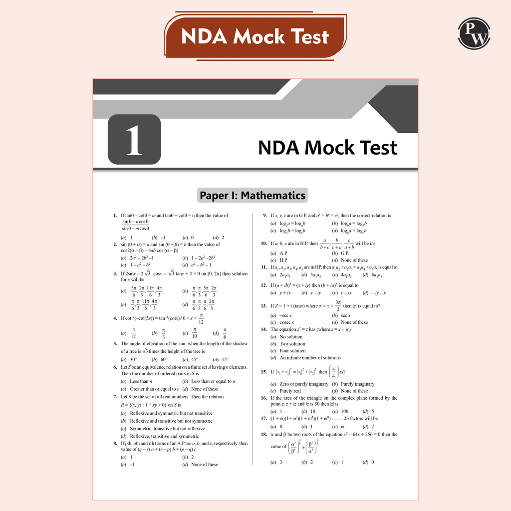 UPSC NDA/NA National Defence Academy & Naval Academy 10 Previous Year Solved Papers (PYQs) 2019-2025 & 10 Mock Tests with 20 OMR Sheets For NDA Exams 2025-2026