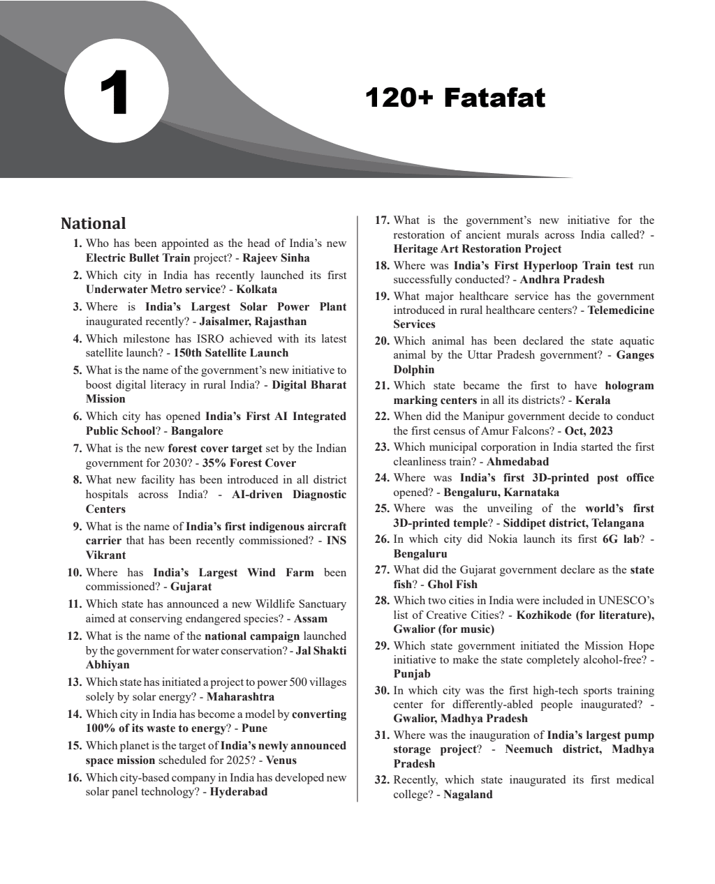 Half Yearly Current Affairs Vol 2 July to December 2023 English Edition for SSC, Banking, Teaching, Defence and Other Competitive Exams