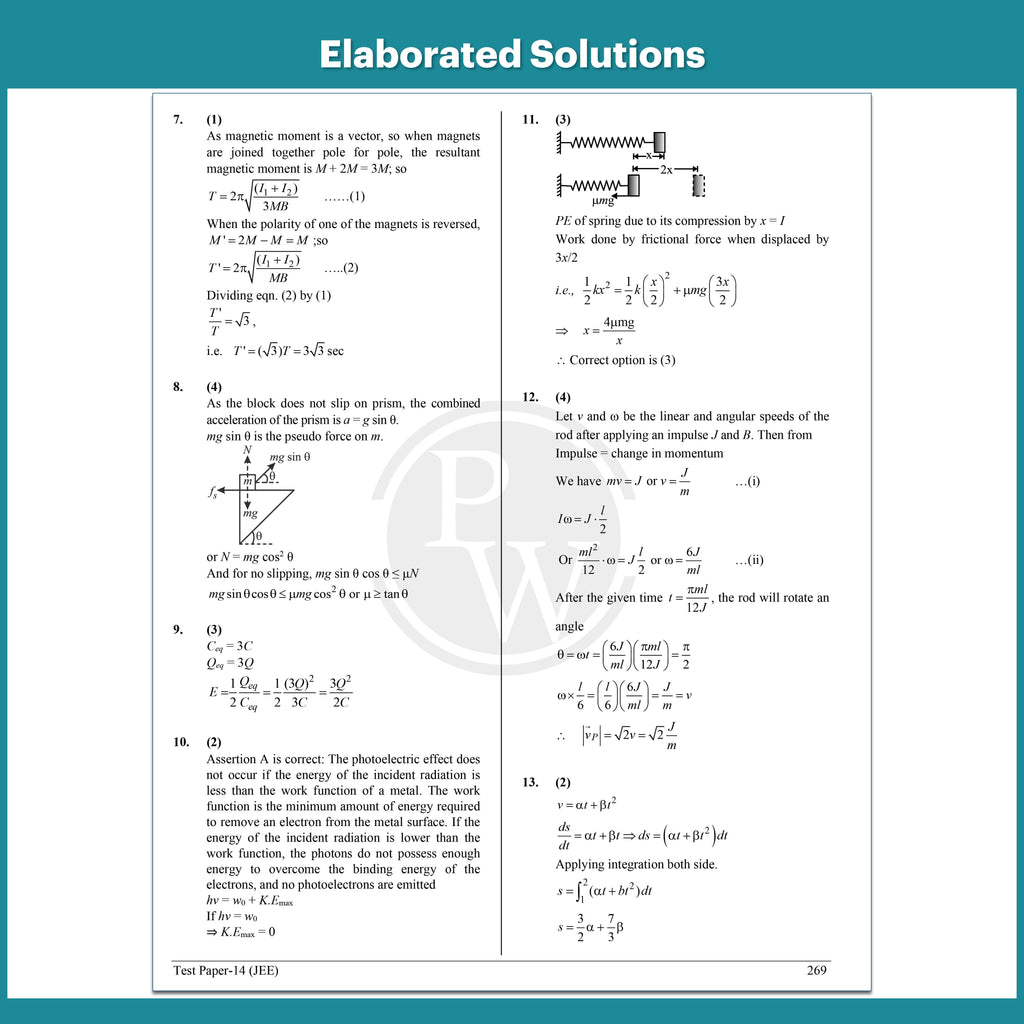 PW 14 JEE Main Rankers Test Series 2027 | 10 Full and 4 Part Syllabus Tests & 2 FREE Internet Based JEE Mock Tests with Solutions, Past Year Analysis & Rank Predictor | JEE Test Series