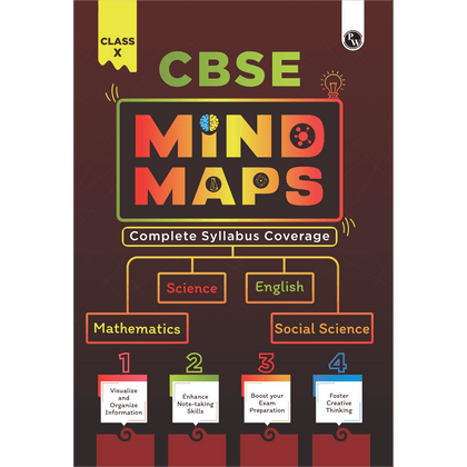 CBSE Class 10 Mind Maps Book For 2026 Board Exams l Mathematics, Physics, Chemistry, Biology, English and Social Science | Simplified Concepts & Quick Revision