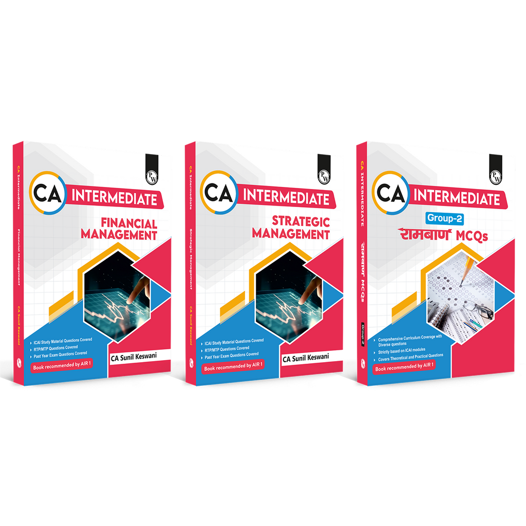 CA Intermediate Financial Management, Strategic Management By CA Sunil Keswani and Ramban MCQ Group 2 Combo Set of 3 Books For Jan 2027 Attempt
