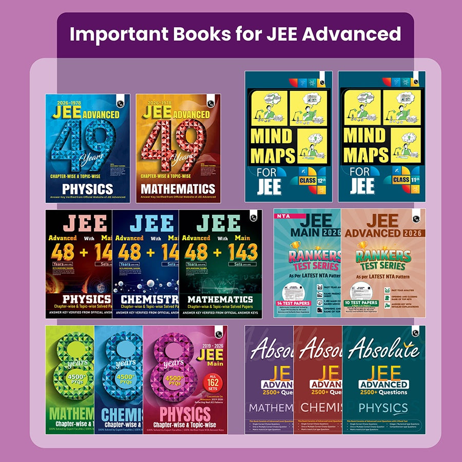 49 Years JEE Advanced PYQ Book Chemistry Chapterwise & Topicwise Solved Papers (1978-2026) | PYQ with Detailed Solutions | Previous Year Questions for IIT JEE Advanced Exam