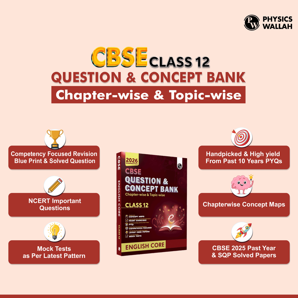 CBSE Question & Concept Bank (QCB) Class 12 English Core Chapter-wise and Topic-wise Solved Questions For 2026 Exams with 50% Competency Based Question