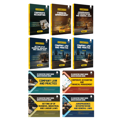 Batch Infinity  CS Executive Theory Books & Chart Book – Complete Combo Set of 10 Books (Module I )