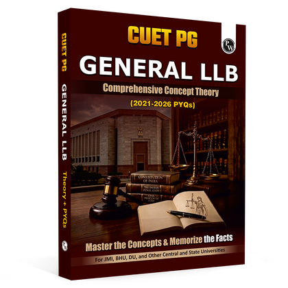 CUET PG General LLB Concept Theory and 6 Years PYQ Book (2026-2021) | Ideal for JMI, BHU, DU, & Other Central & Universities