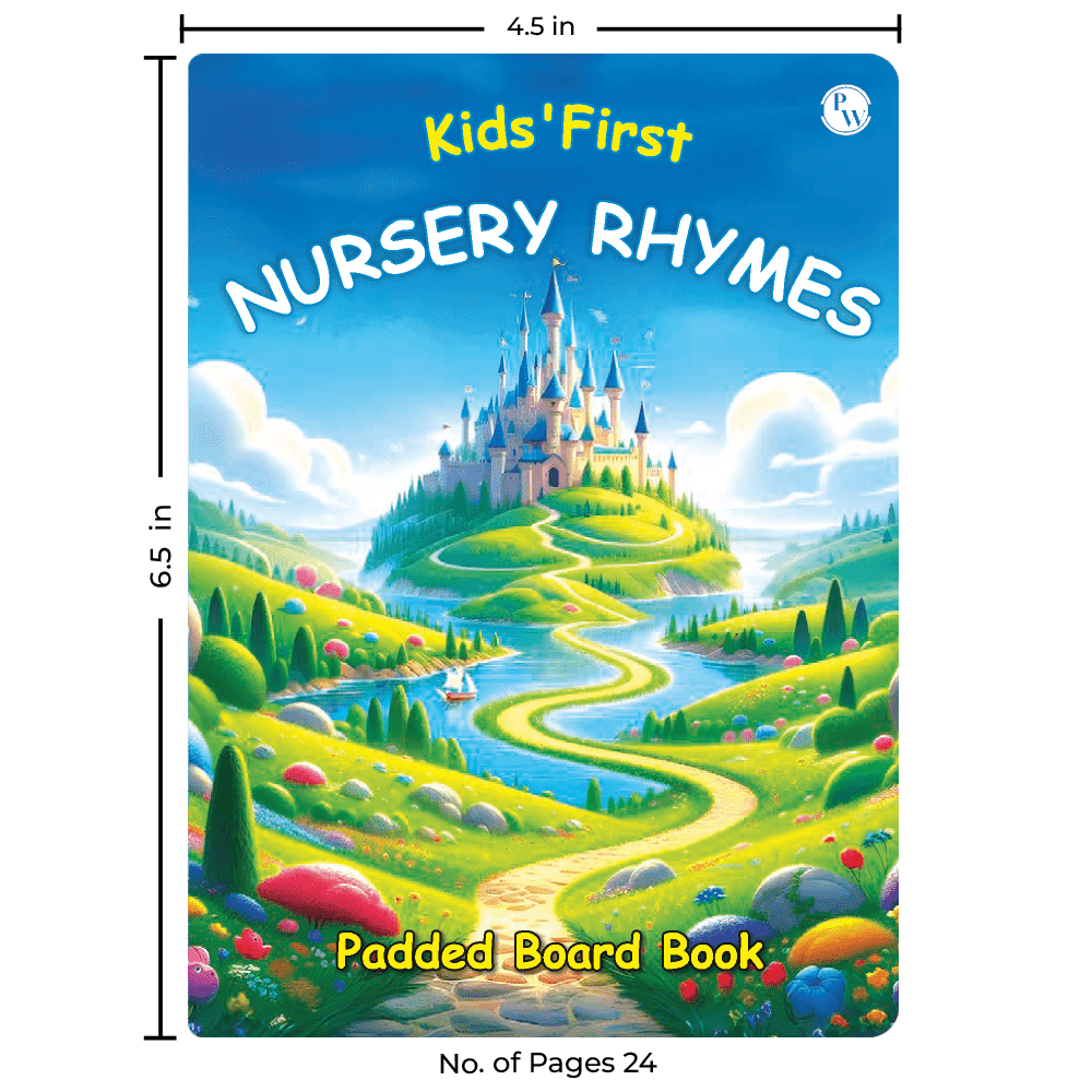 Kids' First Nursery Rhymes Padded Board Book l Colorful Illustrated Nursery Rhymes for Kids