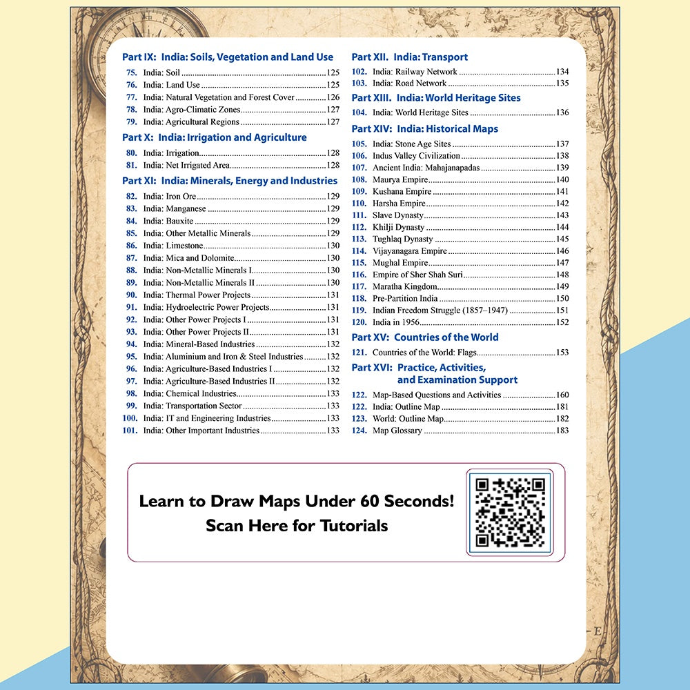 Informative Atlas - India & World | Physical, Political, Regional, Thematic Maps For School, UPSC, State PSC & Other Competitive Exams English Edition
