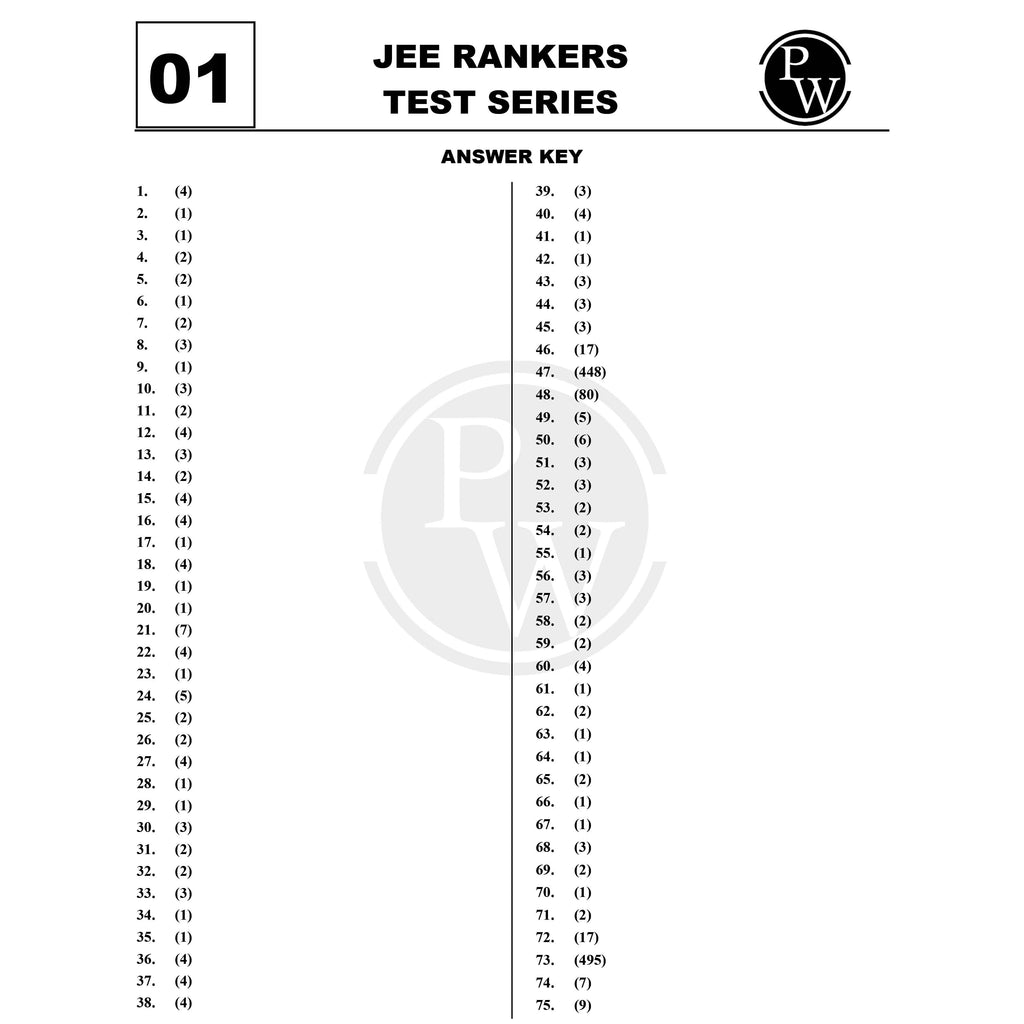 PW JEE Rankers Test Series 2026 Class 11 | 10 JEE Level Test Papers with Solutions | Past Year Analysis