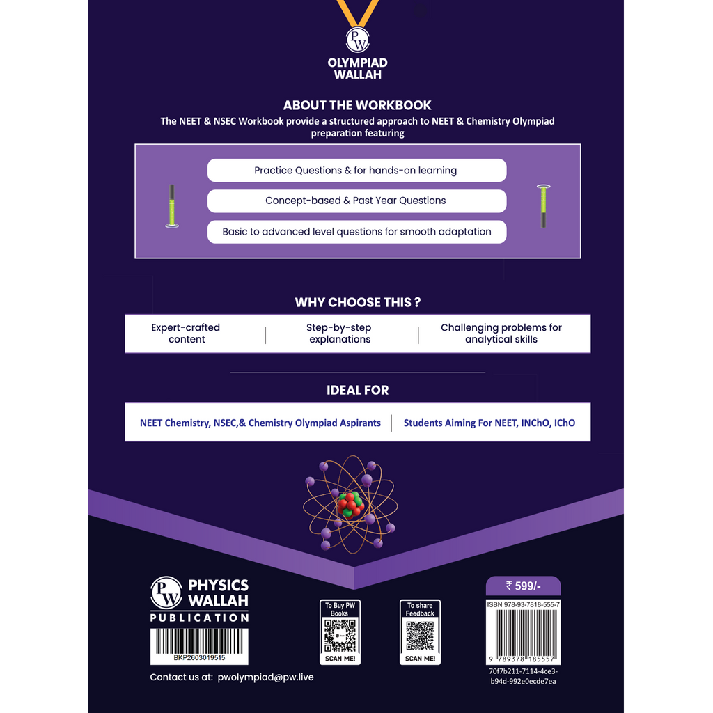 Olympiad Wallah NEET-Olympiad Excellence 12th Chemistry Part 2 For 2026 | For NSEC, NEET, INChO, IChO Exam | Expert Crafted Content | PYQ, Challenging Problems With Detailed Solutions