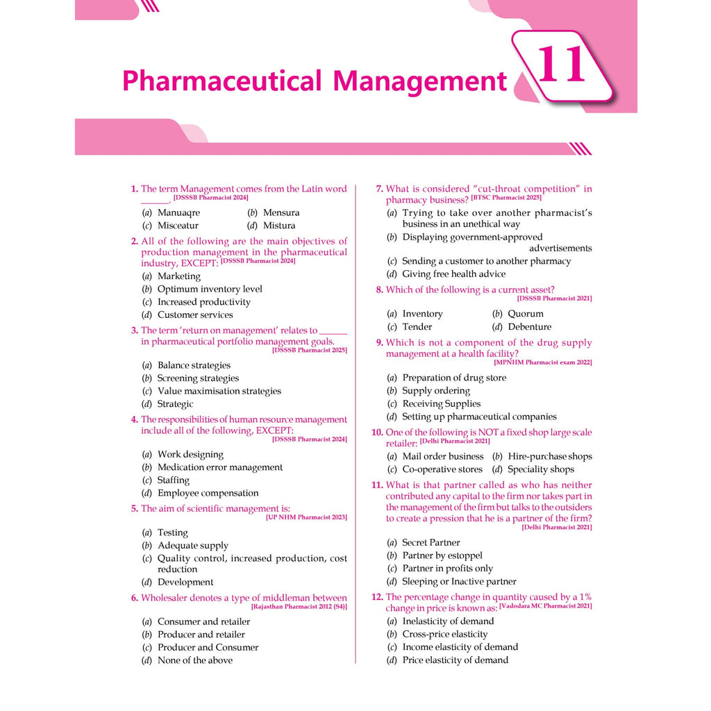 Pharmacist Pareeksha By Dr. Amit Verma | PYQs from 110 Previous Years’ Exams Papers, Subjectwise, Chapterwise & Topicwise 10,000+ MCQs With Detailed Explanations
