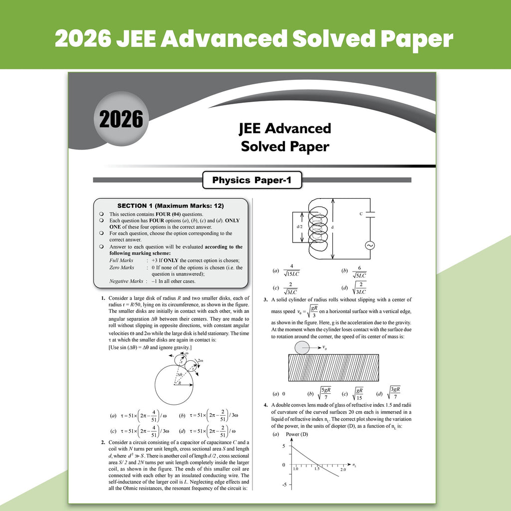 PW JEE Advanced 49 Years (2026-1978) with JEE Main 162 Sets Physics PYQs (2026-2019) | Chapterwise and Topicwise Solved Papers For JEE Main & Advanced 2027 Exams