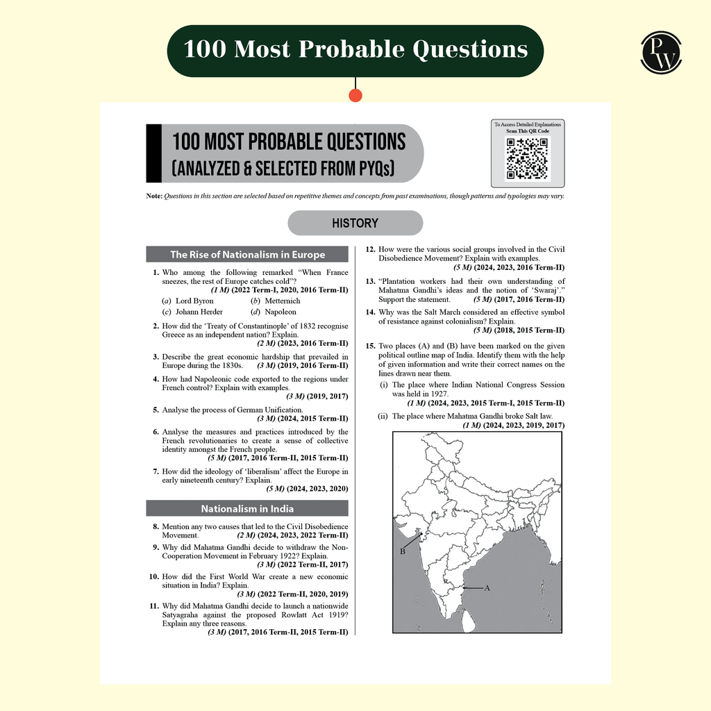 CBSE 15 New Pattern Sample Question Papers Class 10 Social Science For 2025 Exam with 50 Percent Competency Based Questions 100 Most Probable Questions