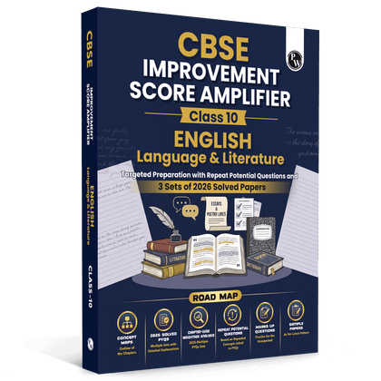 CBSE Improvement Score Amplifier Class 10 English For 2026 Improvement Board Exams | 5 PYQs Sets of 2026 Solved Papers | Sample Papers & Chapter-wise Concepts Maps