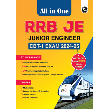 All in One RRB Junior Engineer (JE) 2024-2025 CBT - 1 Exam l Chapterwise Theory, Short Tricks and Exercises, 10 Previous Year Solved Papers (PYQs) 2019 with 10 Practice Sets l English Edition