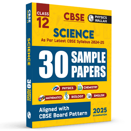 CBSE Class 12 Science Stream Combined 30 Sample Papers For 2024-2025 Board Exams l Physics, Chemistry, Mathematics, Biology, English Core