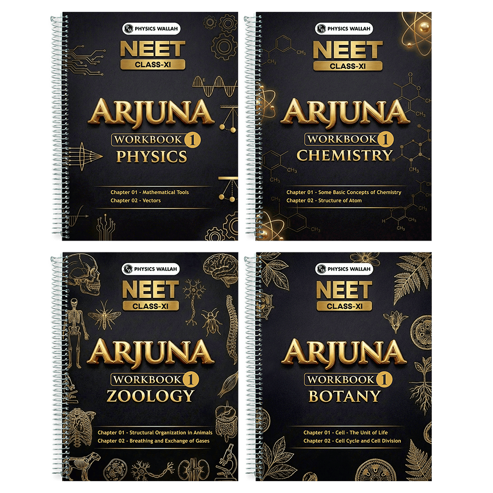 Arjuna For NEET Class 11 Biology, Zoology, Physics & Chemistry Workbook Combo Set of 4 Books (2026 Edition)