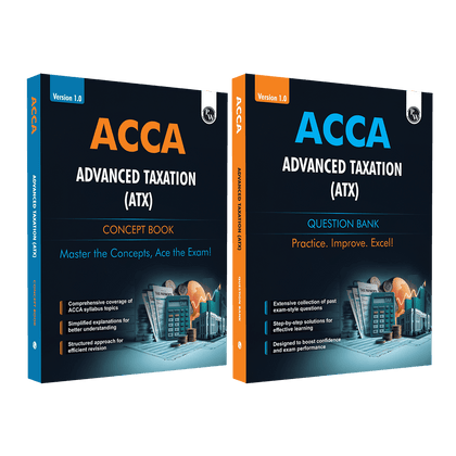 ACCA Advanced Taxation (ATX) Concept Book + Question Bank Combo Set of 2 Books