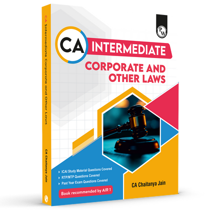 CA Intermediate Group 1 Corporate and Other Laws By CA Chaitanya Jain | Covering Theory, Exercise and Previous Years Questions & Solutions | Latest Syllabus For May 2026 Exams