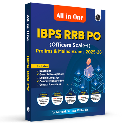 All in One IBPS RRB PO Prelims & Mains (Officers Scale-l) Exams 2025-26 By Mayank Sir & Vidhu Sir | Chapterwise Theory, Practice Questions | 10 Past Year Papers (PYQ)