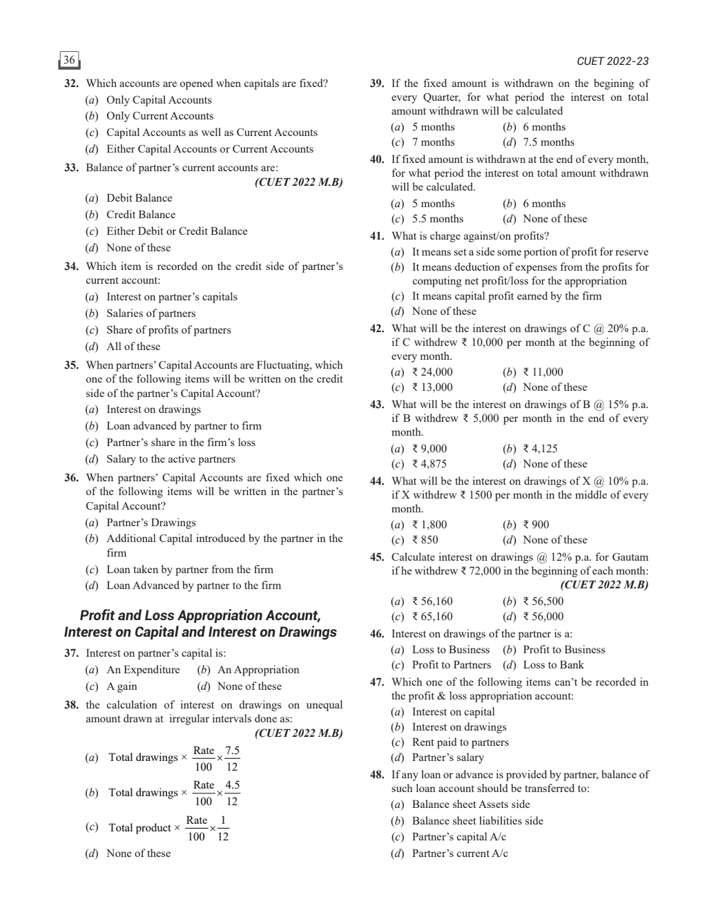 CUET (UG) Accountancy Chapterwise & Topicwise Question Bank (2023- 2024) with Complete NCERT Crux, CUET PYQs (2022-2023) Past Year Questions and Mock Test I For Central Universities Entrance Test 2024-2nd edition