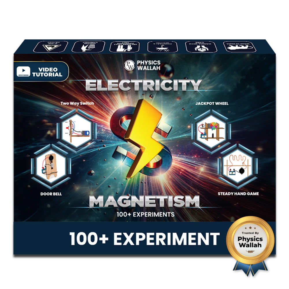 Curious Jr. Electricity & Magnetism Science Project Kit for Boys & Girls Age 8, 9, 10, 11, 12, 13, 14 Years| STEM Learning | Educational Toy and Experiment Kit