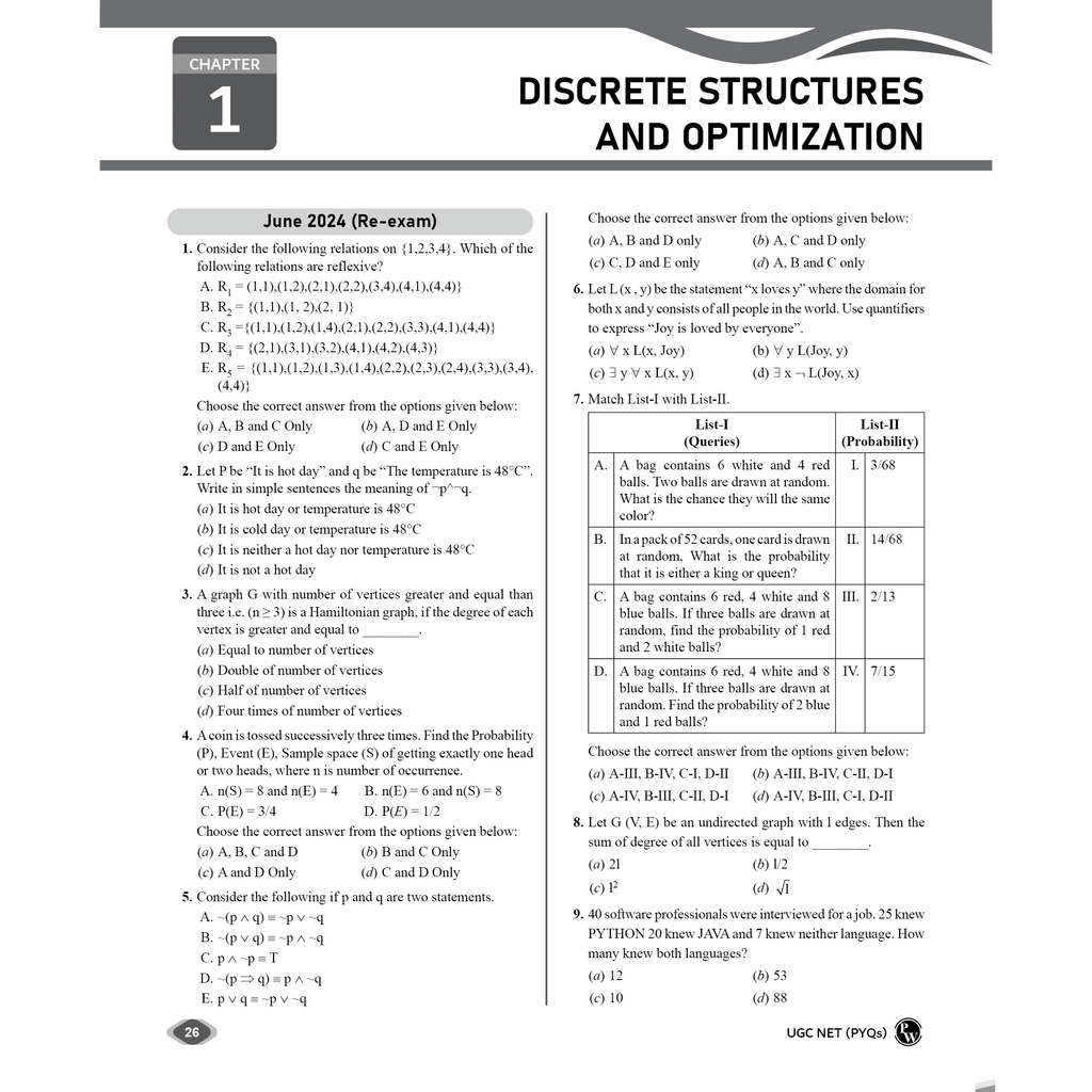 UGC-NET Computer Science PYQ 11 Years (2014-2024)|Latest December Session Paper Covered|Chapterwise and Yearwise Previous Year Solved Papers For Phd Entrance, SET, GATE, CUET UG & PG