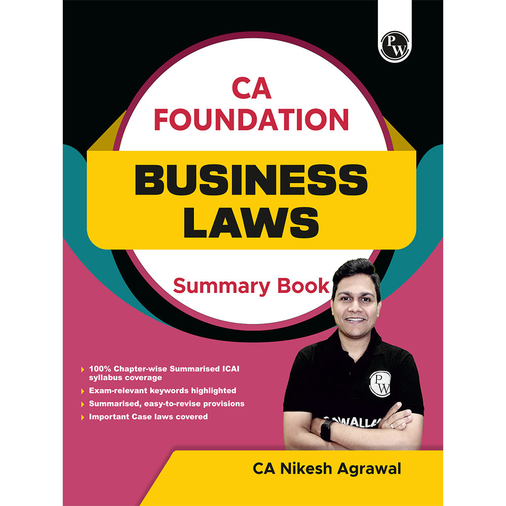 CA Foundation Business Laws Summary Book By CA Nikesh Agrawal For May 2026 Exam | Concise Chapter-wise summaries | Exam Relevant Keywords Highlighted | Important Case laws