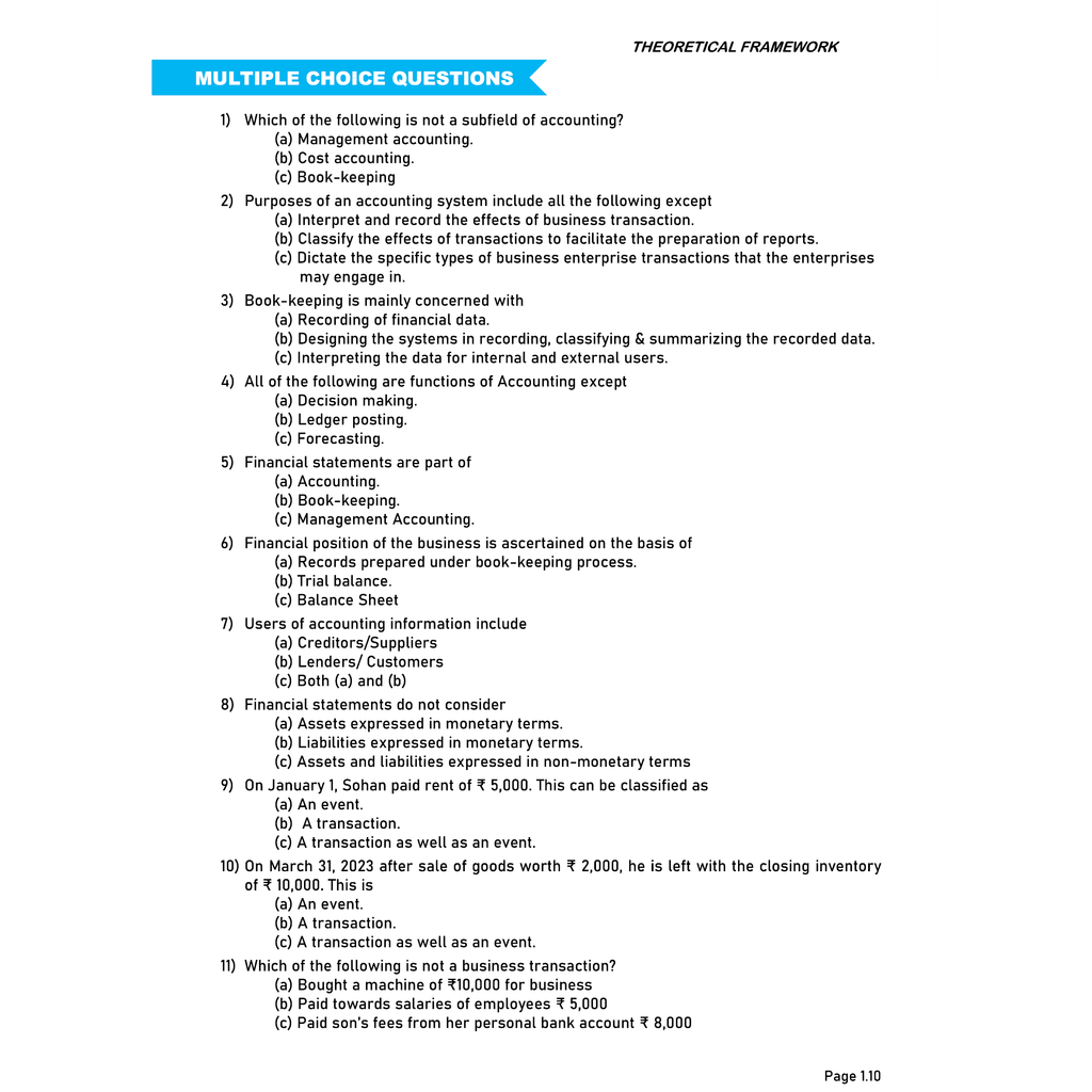 CA Foundation Paper 1 - Accounting By CA Nitin Goel 3rd Edition | Including PYQs, MTP, RTP and All Important Questions | Latest Syllabus For 2024 Exams