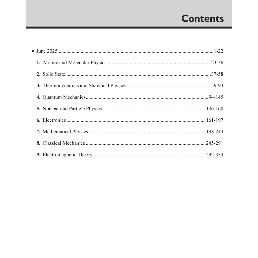 CSIR - NET Recap Physical Sciences Chapterwise & Yearwise Previous Years Solved Papers (2025-2015) PYQ Latest December 2024 Paper Covered l TIFR, JEST, GATE and IIT JAM