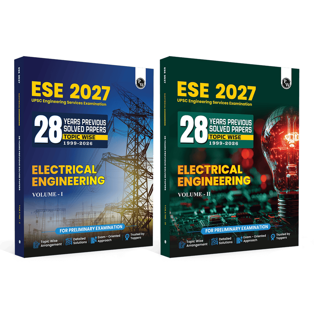 UPSC ESE 2027 Topicwise 28 Previous Years Solved Questions Electrical Engineering Preliminary Examination Volume 1 & 2 Combo Set of 2 Books