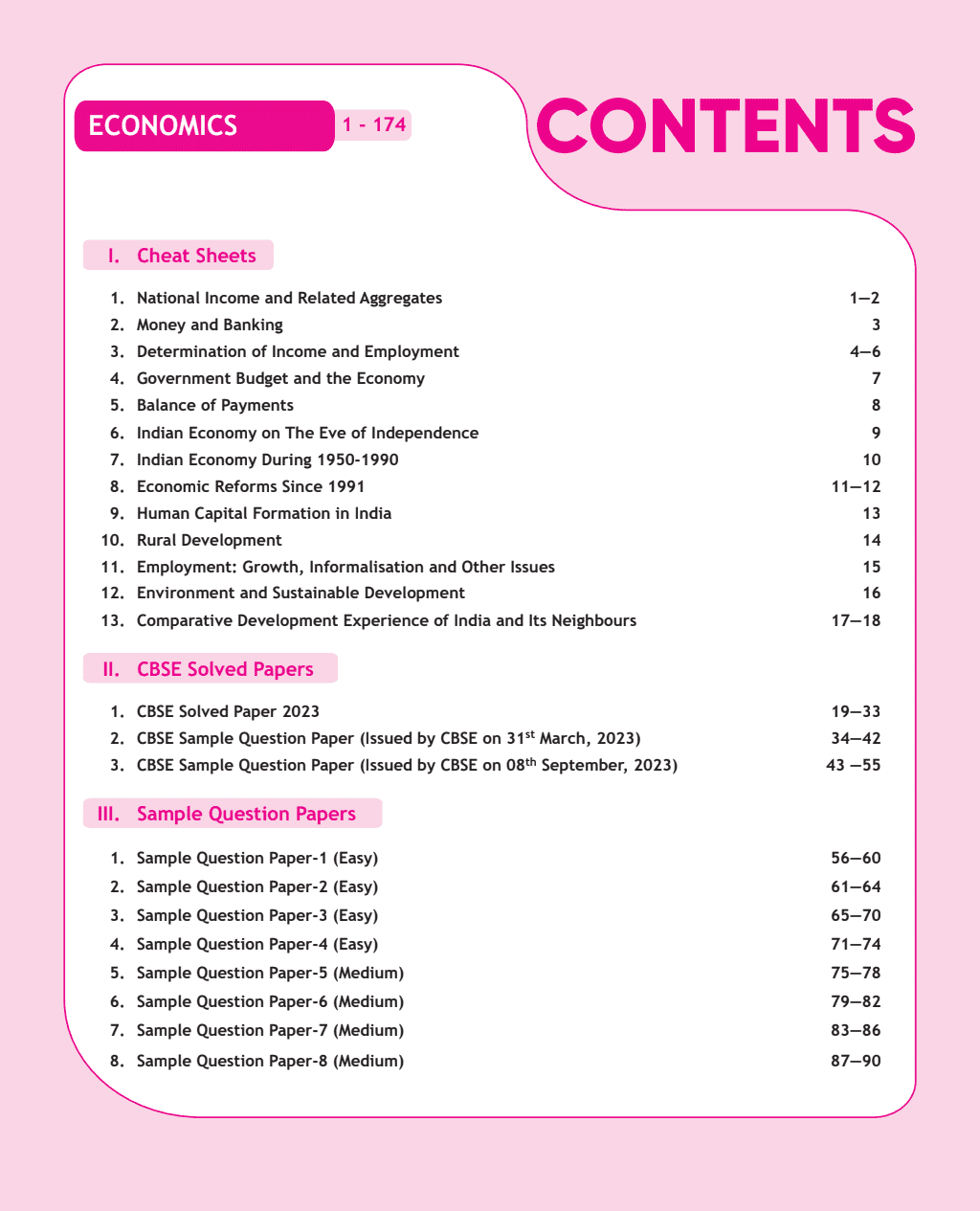 CBSE 15 Sample Question Papers Class 12 Economics for 2024 Exam (Mock Test Paper) Adhering to Competency - Based Learning | Embedded Videos and Cheat Sheet for Revision | PYQ 2023 Solved Paper