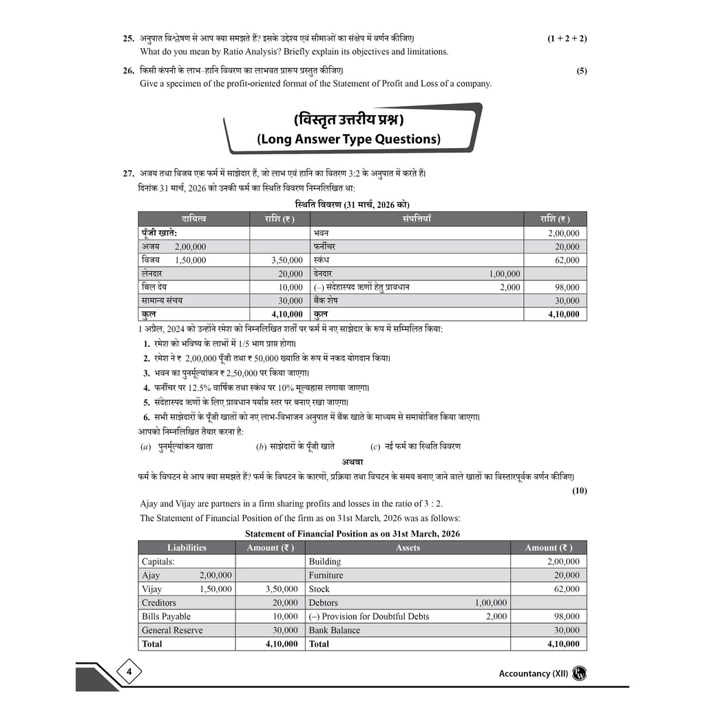 UP Board Class 12 Economics, Accountancy, Business Studies, English 10 Model Papers with Solutions (Bilingual) Combo Set of 4 Books For 2026-27 Exams