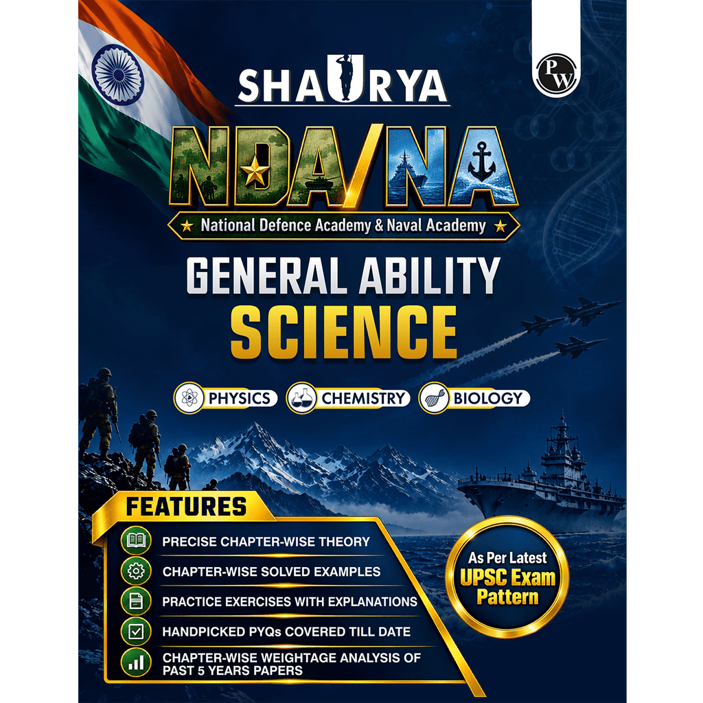 Shaurya NDA Book 2027 – NDA/NA General Knowledge | Latest 2026 Solved Paper | Geography, History, Economics, Political Science | Chapterwise Theory, PYQs, Practice Exercises