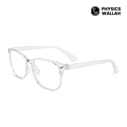 NAZARIYA Blue Ray Protection Glasses | Stylish Zero Power Glasses for Men & Women | UV Filter Glasses | Computer Glasses for Eye Protection | Lightweight - Clear