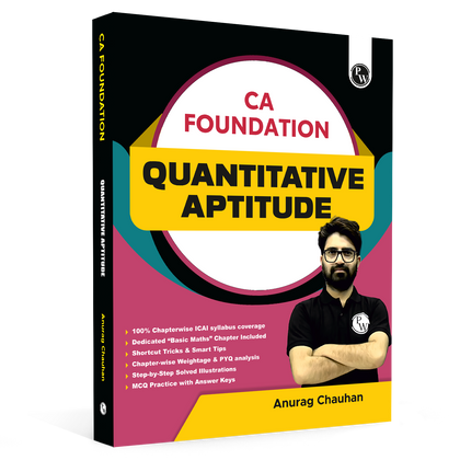 CA Foundation Quantitative Aptitude By Anurag Chauhan Applicable For September 2026 l Including Chapterwise ICAI Syllabus | Short Ticks & Smart Tips | MCQ Practice & PYQ Analysis